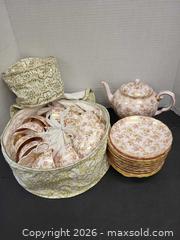 MaxSold Auction: Vintage Pink and Gold Tea Set.   - Surrey (British Columbia, Canada) PARTNER MANAGED Estate Sale Online Auction - 16 Avenue