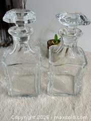 MaxSold Auction: Vintage Baccarat France Crystal Square Decanter Pair 9” - Toronto (Ontario, Canada) SELLER MANAGED Reseller Online Auction - Bayview Avenue