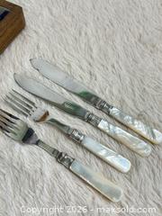 MaxSold Auction: Vintage Birks  Fish Flatware /w Box Missing 2 Lrg Spoons & Fork - Toronto (Ontario, Canada) SELLER MANAGED Reseller Online Auction - Bayview Avenue
