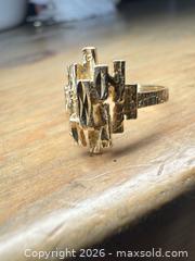 MaxSold Auction: 10k Gold Brutalist Ring - Hamilton (Ontario, Canada) PARTNER MANAGED Downsizing Online Auction - Witherspoon Street