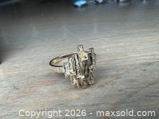 MaxSold Auction: 10k Gold Brutalist Ring - Hamilton (Ontario, Canada) PARTNER MANAGED Downsizing Online Auction - Witherspoon Street