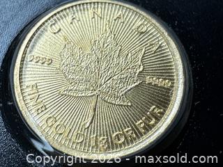 MaxSold Auction: Canadian $5 Gold Coin - Hamilton (Ontario, Canada) PARTNER MANAGED Downsizing Online Auction - Witherspoon Street