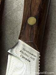 MaxSold Auction: A GROHMANN PICTOU CUTTING TOOLS. 10 1/4" L. LEATHER SHEATH  - Hamilton (Ontario, Canada) SELLER MANAGED Estate Sale Online Auction - St. Clair Avenue