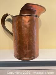 MaxSold Auction: Antique Copper Pitcher with Handle and Pouring Spout - Nanaimo (British Columbia, Canada) SELLER MANAGED Estate Sale Online Auction - Bradley (CONDO)