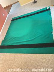 MaxSold Auction: Hudson's Bay 100% Wool Blanket Green & Black Stripes - Nanaimo (British Columbia, Canada) SELLER MANAGED Estate Sale Online Auction - Bradley (CONDO)