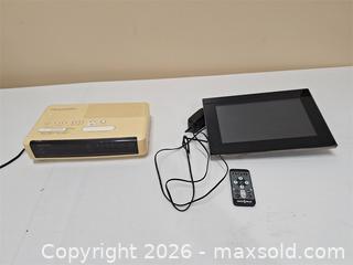MaxSold Auction: Clock Radio and Photo Frame - Stone Mills (Ontario, Canada) SELLER MANAGED Charity/Fundraising Online Auction - Academy Street