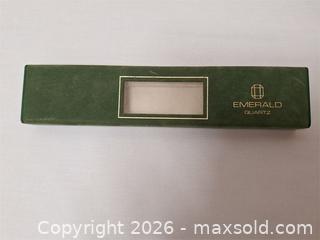 MaxSold Auction: Emerald Quartz Watch  - Stone Mills (Ontario, Canada) SELLER MANAGED Charity/Fundraising Online Auction - Academy Street