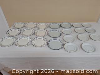 MaxSold Auction: Modern Ironstone Plates - Stone Mills (Ontario, Canada) SELLER MANAGED Charity/Fundraising Online Auction - Academy Street