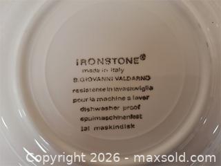 MaxSold Auction: Modern Ironstone Plates - Stone Mills (Ontario, Canada) SELLER MANAGED Charity/Fundraising Online Auction - Academy Street