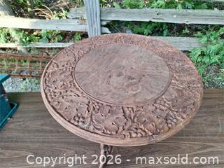 MaxSold Auction: Ornate Carved Table - Stone Mills (Ontario, Canada) SELLER MANAGED Charity/Fundraising Online Auction - Academy Street