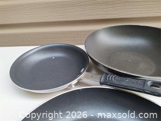 MaxSold Auction: Three No-Stick Fry Pans - Stone Mills (Ontario, Canada) SELLER MANAGED Charity/Fundraising Online Auction - Academy Street