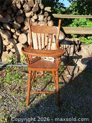MaxSold Auction: Vintage High Chair - Stone Mills (Ontario, Canada) SELLER MANAGED Charity/Fundraising Online Auction - Academy Street