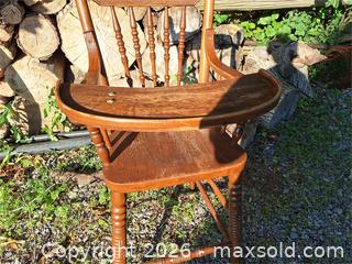 MaxSold Auction: Vintage High Chair - Stone Mills (Ontario, Canada) SELLER MANAGED Charity/Fundraising Online Auction - Academy Street