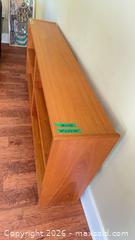 MaxSold Auction: Mid-Century Modern teak veneer Bookcase, 3-Tier - Sidney (British Columbia, Canada) PARTNER MANAGED Moving Online Auction - Third Street