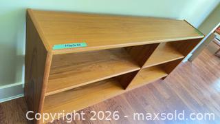 MaxSold Auction: Mid-Century Modern teak veneer Bookcase, 3-Tier - Sidney (British Columbia, Canada) PARTNER MANAGED Moving Online Auction - Third Street