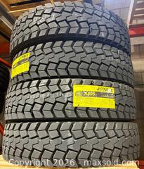 MaxSold Auction: Joyall Transport Truck Drive Tire 11R22.5 16Pr  8 Pcs Open Shoulder Directional Drive - Brampton (Ontario, Canada) SELLER MANAGED Downsizing Online Auction - Sun Pac Boulevard