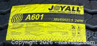 MaxSold Auction: Joyall Transport Truck Tire 385/65R22.5 24Pr   - Brampton (Ontario, Canada) SELLER MANAGED Downsizing Online Auction - Sun Pac Boulevard