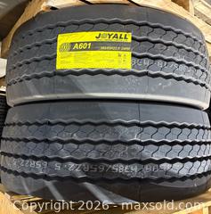 MaxSold Auction: Joyall Transport Truck Tire 385/65R22.5 24Pr   - Brampton (Ontario, Canada) SELLER MANAGED Downsizing Online Auction - Sun Pac Boulevard