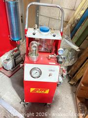 MaxSold Auction: JTC Pneumatic Brake Fluid & Hydraulic System Bleeder (Red) - Brampton (Ontario, Canada) SELLER MANAGED Downsizing Online Auction - Sun Pac Boulevard