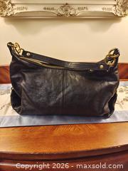 MaxSold Auction: Coach Black Leather Hobo Shoulder Bag with Gold Hardware - London (Ontario, Canada) SELLER MANAGED Downsizing Online Auction - Ravenglass Crescent