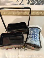 MaxSold Auction: Vintage Asian Lacquered Wood Bento / Tiffin Box with Porcelain Lid Insert - London (Ontario, Canada) SELLER MANAGED Downsizing Online Auction - Ravenglass Crescent