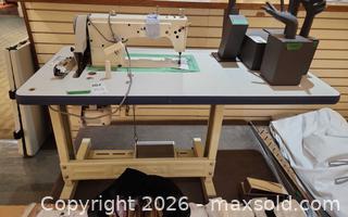 MaxSold Auction: Juki Industrial / Commercial Sewing Machine with Table D - Toronto (Ontario, Canada) Commercial Liquidation Online Auction - Yonge Street