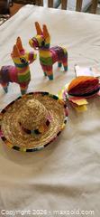 MaxSold Auction: Little Mexico, Straw Sombrero, 2 Donkey Mini Piñatas & Paper Honeycomb Decor - Toronto (Ontario, Canada) SELLER MANAGED Downsizing Online Auction - Fisherville Road