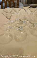 MaxSold Auction: Lot of 7 Clear Glass Martini & Brandy/Cognac Glasses - Toronto (Ontario, Canada) SELLER MANAGED Downsizing Online Auction - Fisherville Road