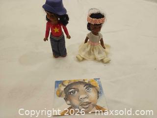 MaxSold Auction: Mixed Lot: Two Dolls, Original Signed Watercolor by K. Morrison - Toronto (Ontario, Canada) SELLER MANAGED Downsizing Online Auction - Fisherville Road