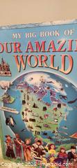 MaxSold Auction: Our Amazing World - Large Children's Book with Fold-Out Map - Toronto (Ontario, Canada) SELLER MANAGED Downsizing Online Auction - Fisherville Road
