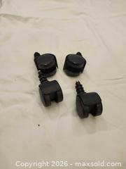 MaxSold Auction: Set of 4 Black Office Chair Grip Push-In Casters - Toronto (Ontario, Canada) SELLER MANAGED Downsizing Online Auction - Fisherville Road