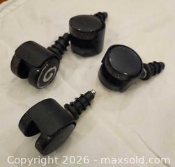 MaxSold Auction: Set of 4 Black Office Chair Grip Push-In Casters - Toronto (Ontario, Canada) SELLER MANAGED Downsizing Online Auction - Fisherville Road