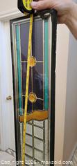 MaxSold Auction: Stained Glass Window Panel with Beveled Squares - Toronto (Ontario, Canada) SELLER MANAGED Downsizing Online Auction - Fisherville Road