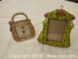 MaxSold Auction: Two Gold-Tone Metal & Resin Novelty Picture Frames - Toronto (Ontario, Canada) SELLER MANAGED Downsizing Online Auction - Fisherville Road