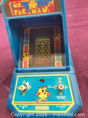 MaxSold Auction: Coleco Ms. Pac-Man Tabletop Arcade (1980s) - Ottawa (Ontario, Canada) SELLER MANAGED Downsizing Online Auction - Birchfield
