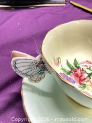 MaxSold Auction: Paragon Porcelain Teacup & Saucer with Butterfly Handle - Ottawa (Ontario, Canada) SELLER MANAGED Downsizing Online Auction - Birchfield