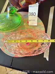 MaxSold Auction: Assorted Iridescent Carnival Glass Lot — Hen on Nest & Pitcher - Pasadena (California, USA) PARTNER MANAGED Estate Sale Online Auction - N. Pasadena Avenue