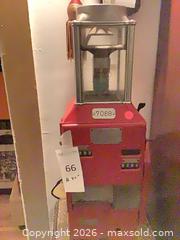 MaxSold Auction: Red Metal & Glass Gumball/Candy Vending Machine, 24 in - Pasadena (California, USA) PARTNER MANAGED Estate Sale Online Auction - N. Pasadena Avenue