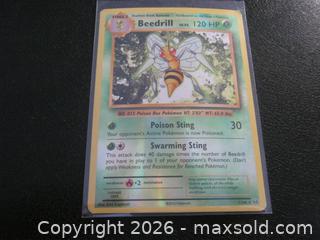MaxSold Auction: Beedrill 7/108 Rare Evolutions Pokemon Reverse Holo  - Bradford West Gwillimbury (Ontario, Canada) PARTNER MANAGED Downsizing Online Auction - Downy Emerald Drive