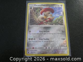 MaxSold Auction: Escavalier 69/111 Rare Crimson Invasion Pokemon Reverse Holo  - Bradford West Gwillimbury (Ontario, Canada) PARTNER MANAGED Downsizing Online Auction - Downy Emerald Drive