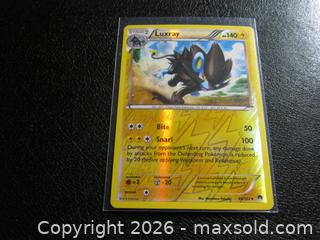 MaxSold Auction: Pokémon TCG Luxray BREAKPoint 46/122 Reverse Holo Rare  - Bradford West Gwillimbury (Ontario, Canada) PARTNER MANAGED Downsizing Online Auction - Downy Emerald Drive