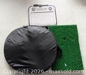 MaxSold Auction: Portable Golf Chipping/Practice Net with Mat & Accessories - Bradford West Gwillimbury (Ontario, Canada) PARTNER MANAGED Downsizing Online Auction - Downy Emerald Drive