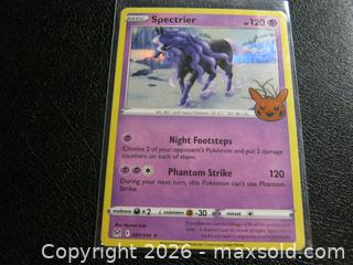 MaxSold Auction: Spectrier 81/196 Lost Origin Trick or Trade Holo Pokemon - Bradford West Gwillimbury (Ontario, Canada) PARTNER MANAGED Downsizing Online Auction - Downy Emerald Drive