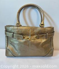 MaxSold Auction: Coach Leather Shoulder Bag Gold Metallic - Toronto (Ontario, Canada) SELLER MANAGED Moving Online Auction - Herne Hill