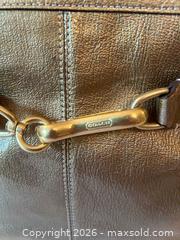 MaxSold Auction: Coach Leather Shoulder Bag Gold Metallic - Toronto (Ontario, Canada) SELLER MANAGED Moving Online Auction - Herne Hill