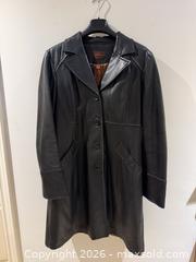 MaxSold Auction: Danier Black Long Leather Coat, Size L/G - Toronto (Ontario, Canada) SELLER MANAGED Moving Online Auction - Herne Hill