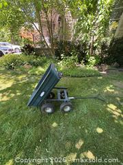 MaxSold Auction: JOB200-T Green Plastic Garden Dump Cart, 600 lb Capacity - Toronto (Ontario, Canada) SELLER MANAGED Moving Online Auction - Herne Hill