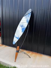 MaxSold Auction: Mid Century Modern Surfboard Cheval Mirror on Iron Stand c.1960s - Hamilton (Ontario, Canada) SELLER MANAGED Estate Sale Online Auction - Gertrude Street