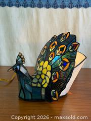 MaxSold Auction: Tiffany Style PEACOCK Table Lamp - Hamilton (Ontario, Canada) SELLER MANAGED Estate Sale Online Auction - Gertrude Street