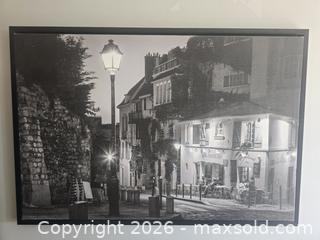 MaxSold Auction: Black and White Landscape Framed Wall Art with Thin Black Frame - Saanich (British Columbia, Canada) SELLER MANAGED Moving Online Auction - Lochside Drive